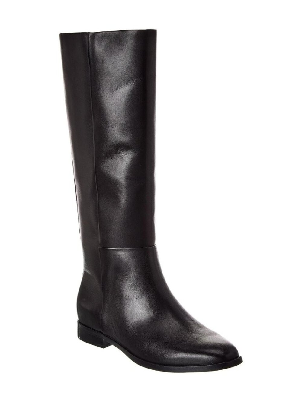 New! Vince Martell Knee High Boot Leather Black Size 7 M DD464A